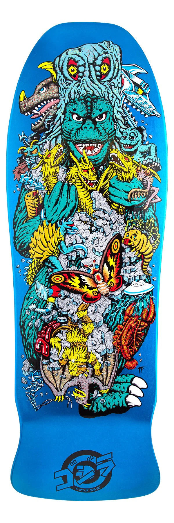 Santa Cruz x Godzilla Kaiju Roskopp Deck 10.125