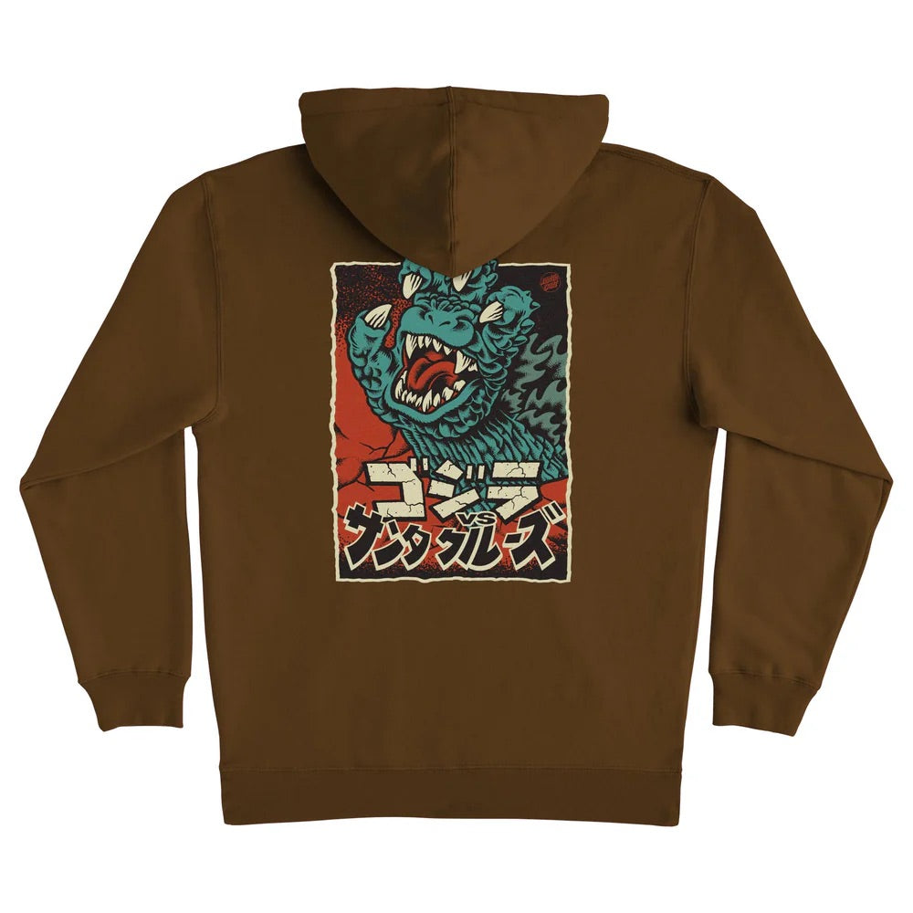 Santa Cruz x Godzilla Godzilla Hand Hoodie Mens